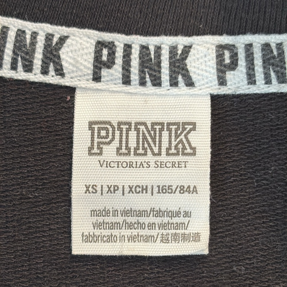 PINK Victoria's Secret Black Sweatshirt - Picture 2 of 7